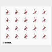 Harley Quinn 1 Ronde Sticker (Vel)