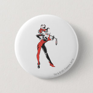 Harley Quinn 4 Ronde Button 5,7 Cm