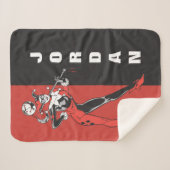 Harley Quinn 4 Sherpa Deken (Voorkant (horizontaal))
