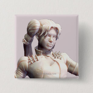 Harley Quinn Alternate 2 Vierkante Button 5,1 Cm