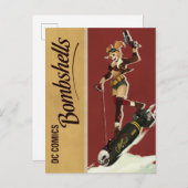 Harley Quinn Bombshells Pinup Briefkaart (Voorkant / Achterkant)