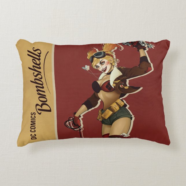 Harley Quinn Bombshells Pinup Decoratief Kussen (Voorkant)