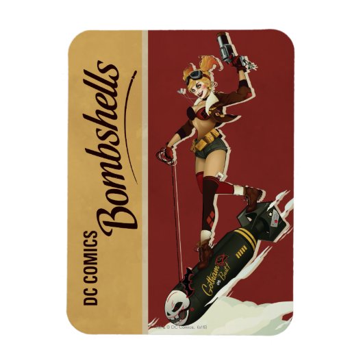 Harley Quinn Bombshells Pinup Magneet (Verticaal)