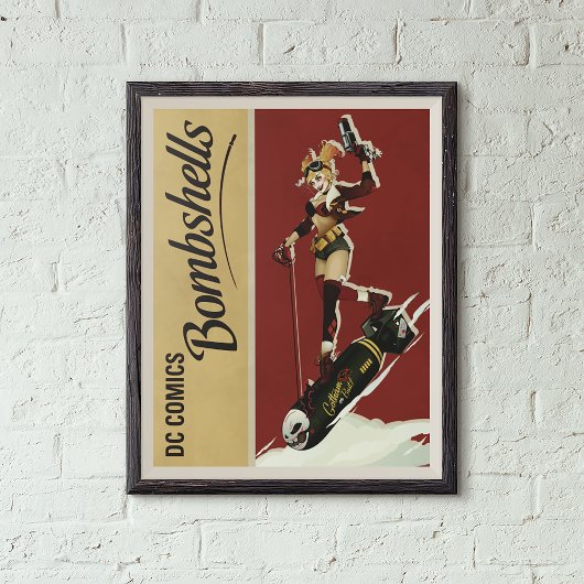 Harley Quinn Bombshells Pinup Poster