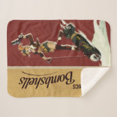 Harley Quinn Bombshells Pinup Sherpa Deken (Voorkant (horizontaal))