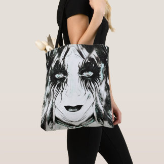 Harley Quinn geïnspireerde Hellequin Gothic Girl Draagtas