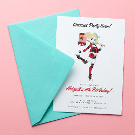 Harley Quinn Girls Birthday Kaart