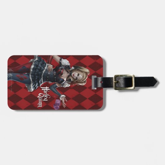 Harley Quinn met Fuzzy Dice Bagagelabel (Voorkant horizontaal)
