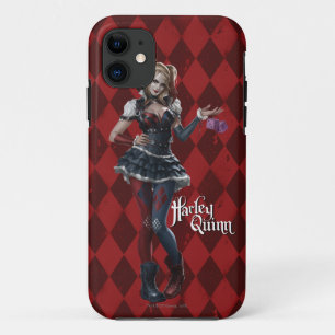 Harley Quinn met Fuzzy Dice iPhone 11 Hoesje