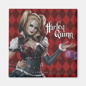 Harley Quinn met Fuzzy Dice Magneet (Voorkant)