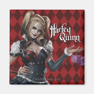 Harley Quinn met Fuzzy Dice Magneet