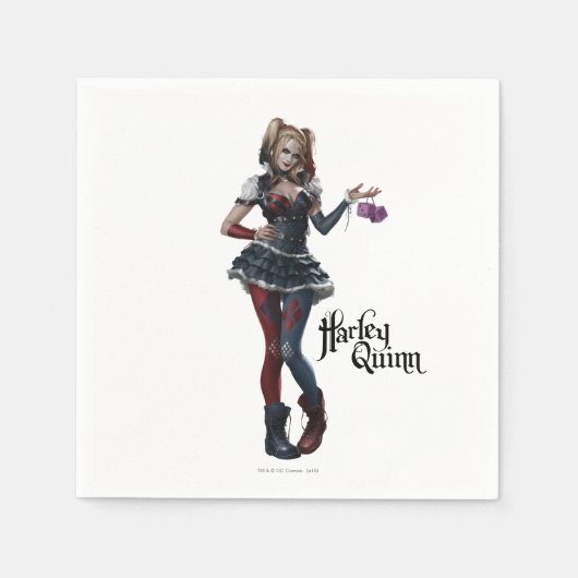 Harley Quinn met Fuzzy Dice Servet (Voorkant)