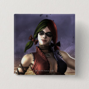 Harley Quinn Vierkante Button 5,1 Cm