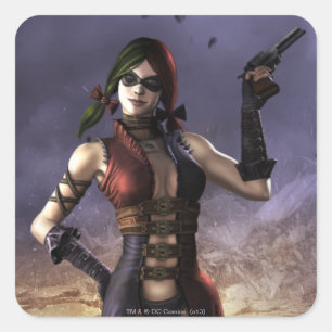 Harley Quinn Vierkante Sticker