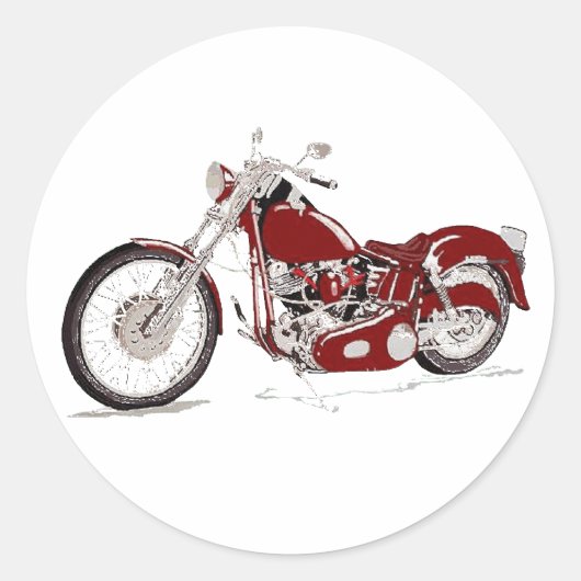 harley ronde sticker (Voorkant)