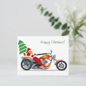 „harleyKerstmis" Feestdagenkaart (Staand voorkant)