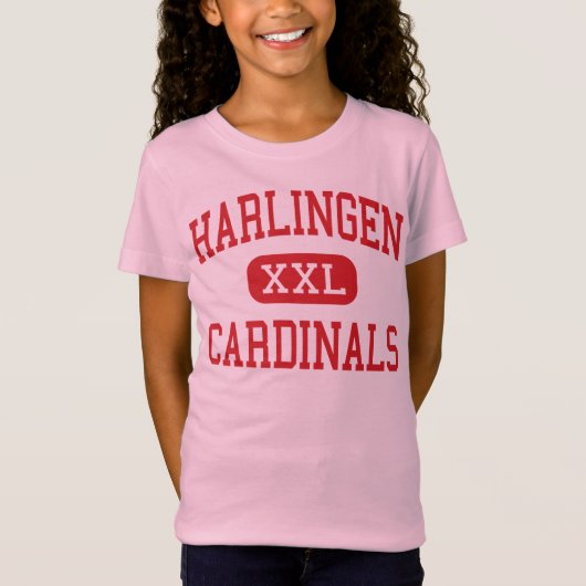 Harlingen - Kardinalen - High - Harlingen Texas T-shirt (Voorkant)