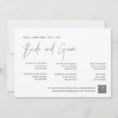 HARLOW Appelez n'importe qui sauf la carte de mari (Devant)