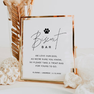 HARLOW Biscuit Bar Pet Weddenschap Poster