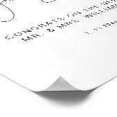 HARLOW Cigar Bar Wedding Sign Poster (Hoek)