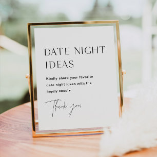 HARLOW Datum Nacht Ideeën Teken Poster