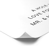 HARLOW Donut Bar Wedding Sign Poster (Hoek)