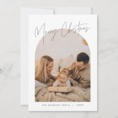 HARLOW Edgy Modern Arch Photo Carte de Noël (Devant)