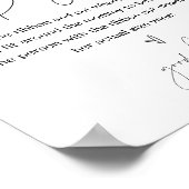 HARLOW Hoe groot is haar Belly Baby shower Game Poster (Hoek)