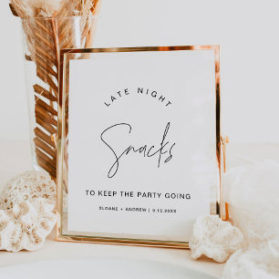 HARLOW Late Night Snacks Weddenschap Poster