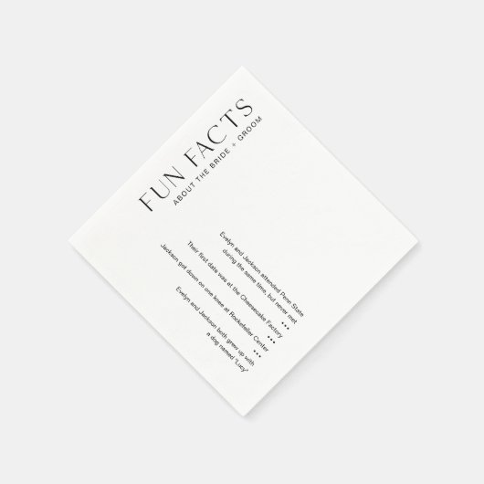 HARLOW Leuke Feiten Bruiloft Servetten (set van 50 (Hoek)