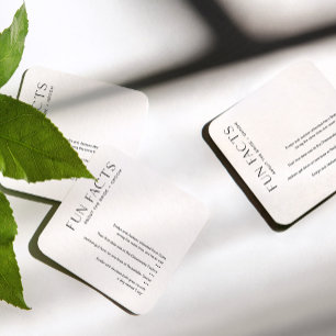 HARLOW Leuke Feiten over het bruid & bruidegom Ond Vierkante Kartonnen Onderzetter