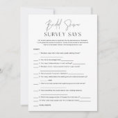 HARLOW Minimale Fête des mariées Sondage Dit Carte (Devant)