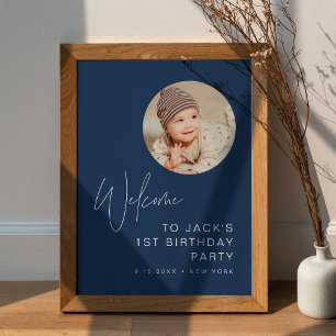 HARLOW minimaliste Affiche de bienvenue photo d'an