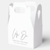 HARLOW Modern Minimalist We doen bruiloft Bedankdoosjes (Geopend)