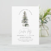 HARLOW Modern Secret Santa Gift Exchange-uitnodigi Kaart (Staand voorkant)