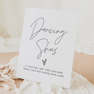 HARLOW Moderne Dansschoenen Flip Flop Wedding Reclamebord Met Voetstuk