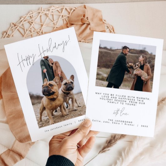 HARLOW Moderne Howlidays Chien Carte de Noël