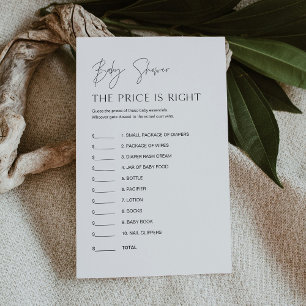 HARLOW Raad de prijs Baby shower spel