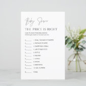 HARLOW Raad de prijs Baby shower spel (Staand voorkant)