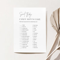 HARLOW Sweet Baby shower bonbon Match Carte de jeu
