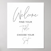 HARLOW Weddenschapstabel Welkomstbord Poster (Voorkant)