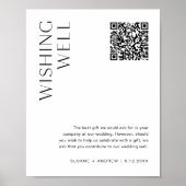HARLOW Wishing Well Venmo QR Code Weddenschap Poster (Voorkant)