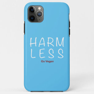 Harm Less - Go Vegan (lichte versie) iPhone 11 Pro Max Hoesje
