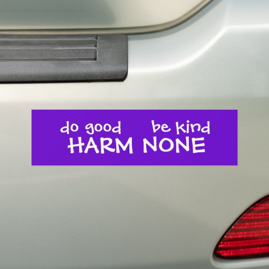 HARM NONE BUMPERSTICKER (Op auto)