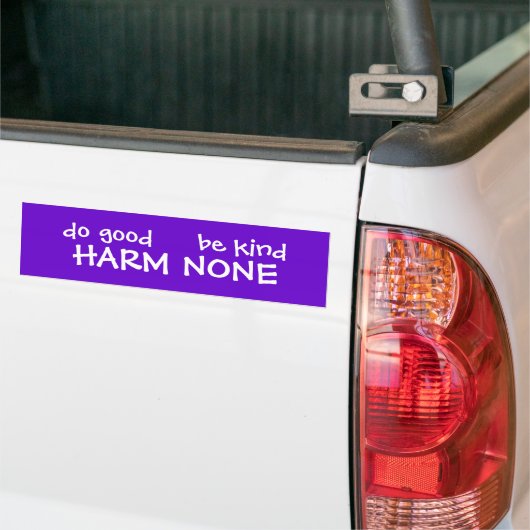 HARM NONE BUMPERSTICKER (Op Truck)