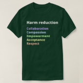 Harm Reduction Model T-shirt (Design voorkant)