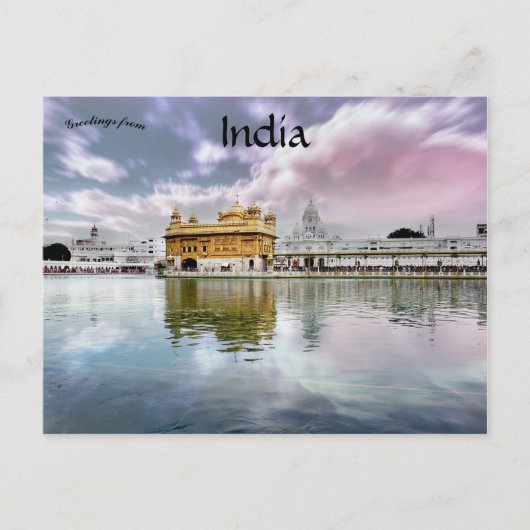 Harmandir Sahib Golden Temple Amritsar India Briefkaart (Voorkant)