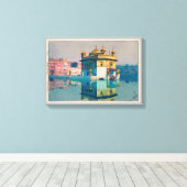 Harmandir Sahib (Gouden Tempel), Hiroshi Yoshida Canvas Afdruk (Insitu (Houten vloer))