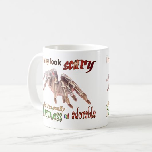 Harmless Big Tarantula Coffee Mok (Voorkant links)