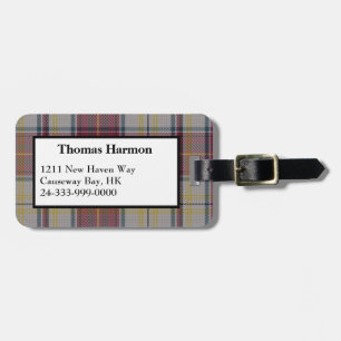 Harmon Dress Tartan Pset Bagagelabel